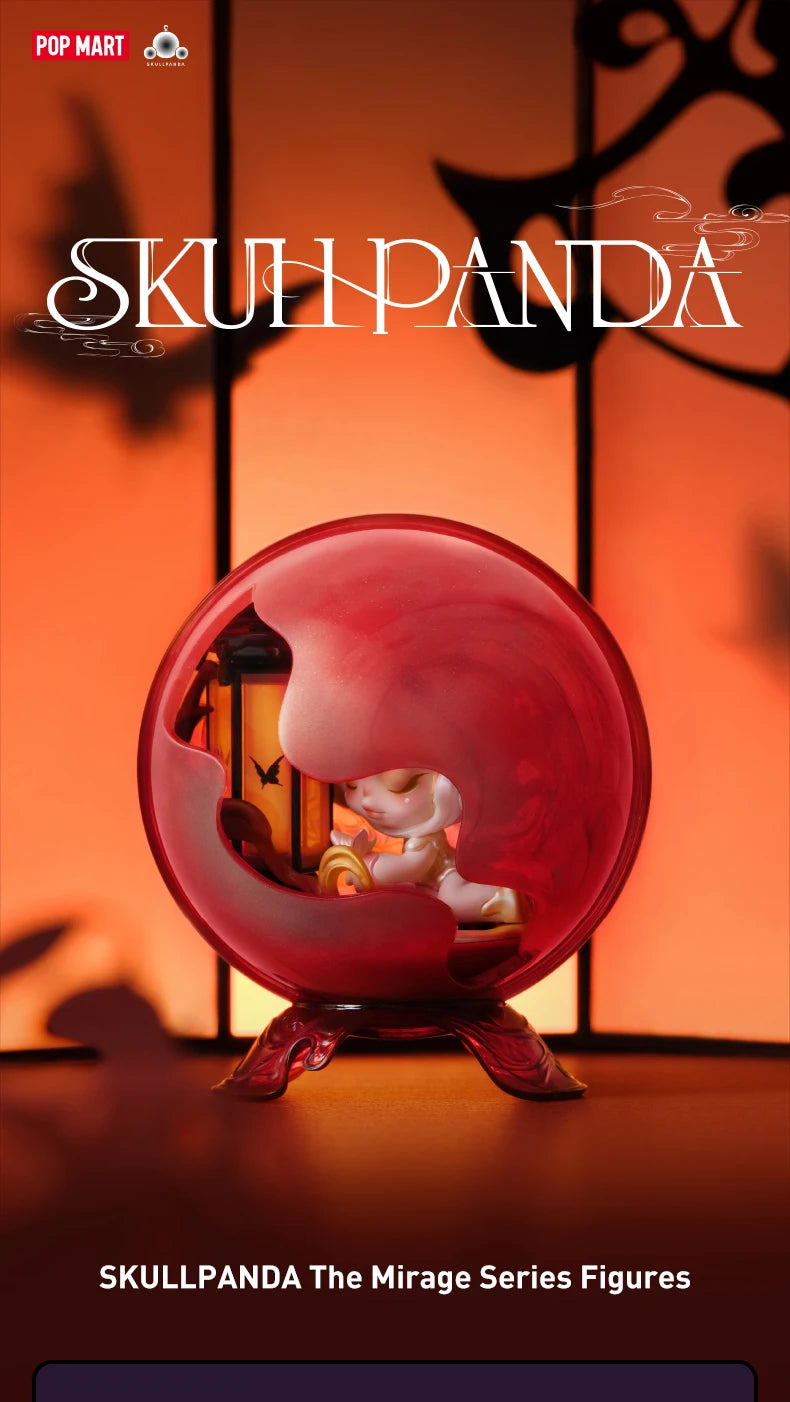 POP MART SKULLPANDA The Mirage Series Figures Mystery Box 1PC/9PCS POP MART Blind Box Action Figure Cute Toy