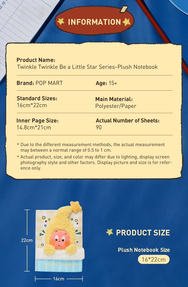 POP MART Twinkle Twinkle Be a Little Star Series-Plush Handbooks
