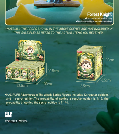 POP MART HACIPUPU Adventures In The Woods Series Mystery Box 1PC/12PCS POPMART Blind Box Cute Toy Action Figure