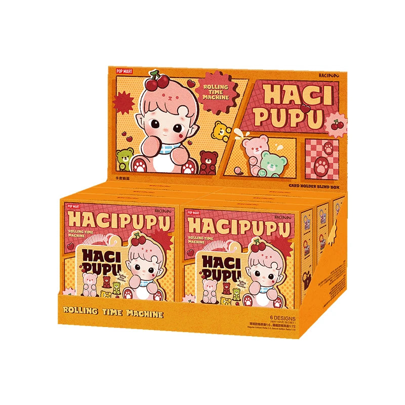 POP MART HACIPUPU-Rolling Time Machine Series-Card Holder Blind Box Mystery Box 1PC/6PCS Blind Box