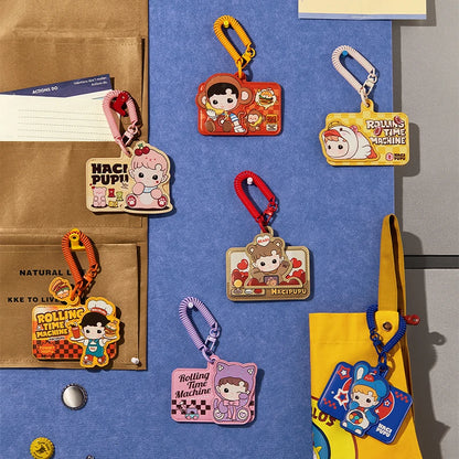POP MART HACIPUPU-Rolling Time Machine Series-Card Holder Blind Box Mystery Box 1PC/6PCS Blind Box