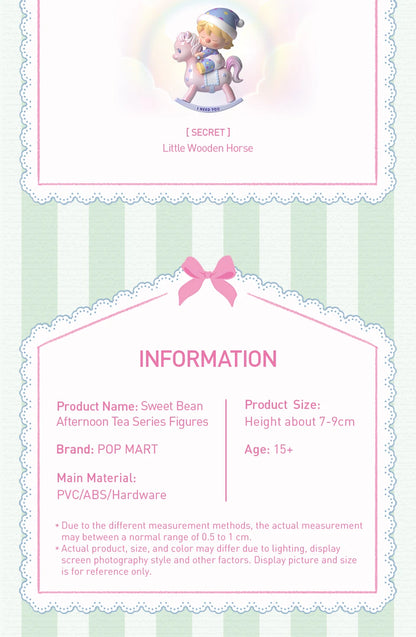 POP MART Sweet Bean Afternoon Tea Series Mystery Box 1PC/9PCS POPMART Blind Box Anime Action Figure Cute Figurine