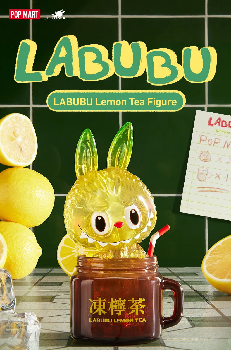 POP MART LABUBU Lemon Tea Figure Limited to 2pcs per Order