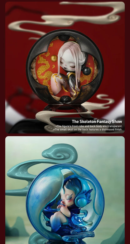 POP MART SKULLPANDA The Mirage Series Figures Mystery Box 1PC/9PCS POP MART Blind Box Action Figure Cute Toy