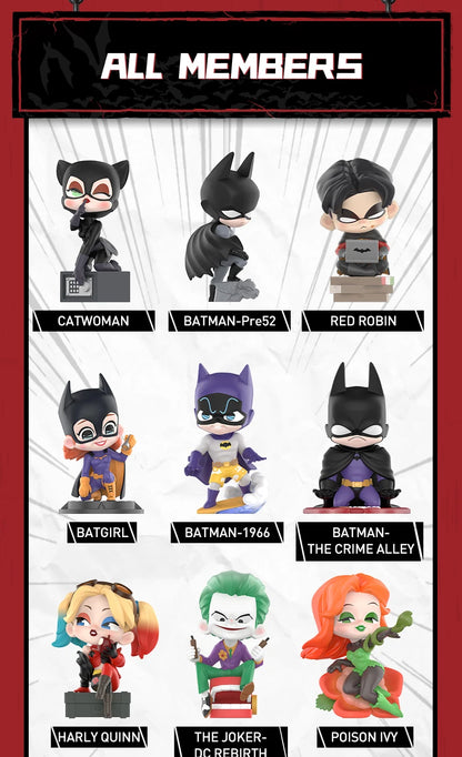 POP MART DC Gotham City Series Mystery Box 1PC/12PCS Blind Box POPMART Action Figure BATMAN HARLY QUINN JOKER JUSTICE LEAGUE