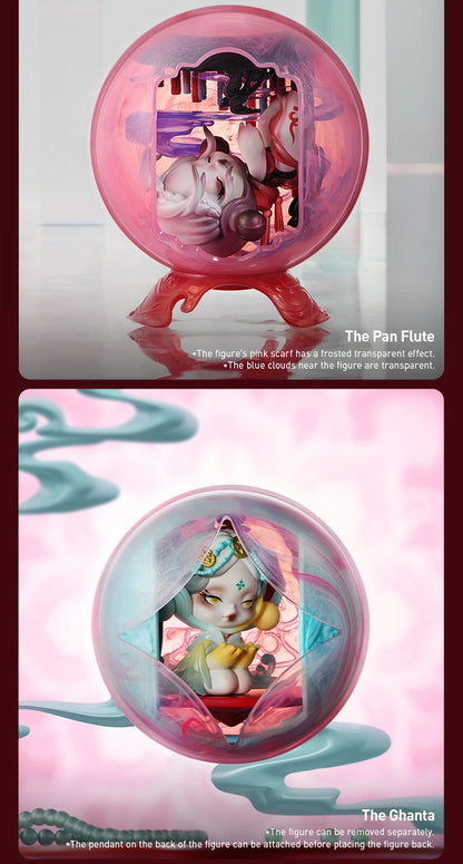 POP MART SKULLPANDA The Mirage Series Figures Mystery Box 1PC/9PCS POP MART Blind Box Action Figure Cute Toy