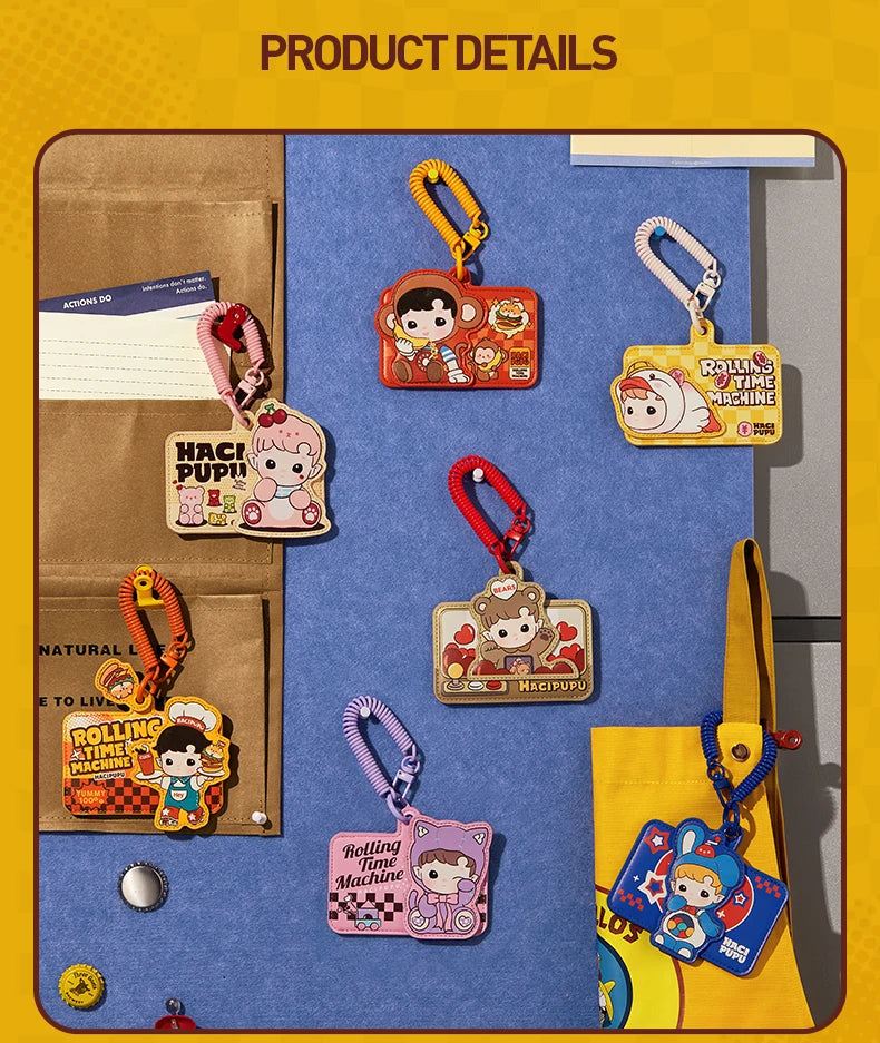 POP MART HACIPUPU-Rolling Time Machine Series-Card Holder Blind Box Mystery Box 1PC/6PCS Blind Box