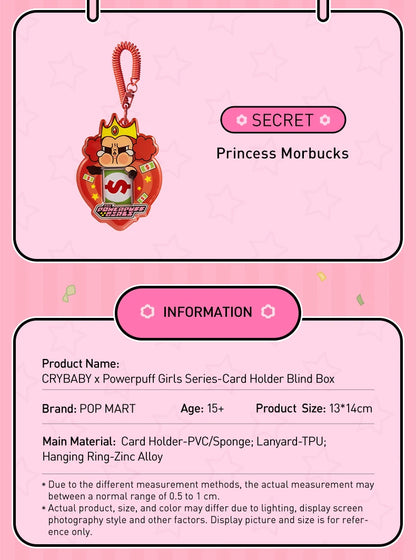 POP MART CRYBABY x Powerpuff Girls Series - Card Holder Mystery Box 1PC/6PCS Blind Box