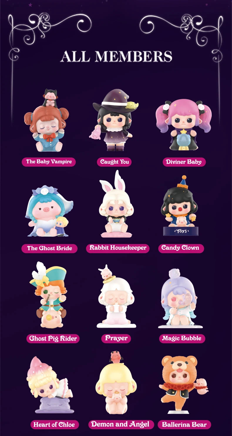 POP MART Minicos Dream Amazing Night Series Mystery Box 1PC/12PCS POPMART Blind Box Collectible Figurine Action Figure