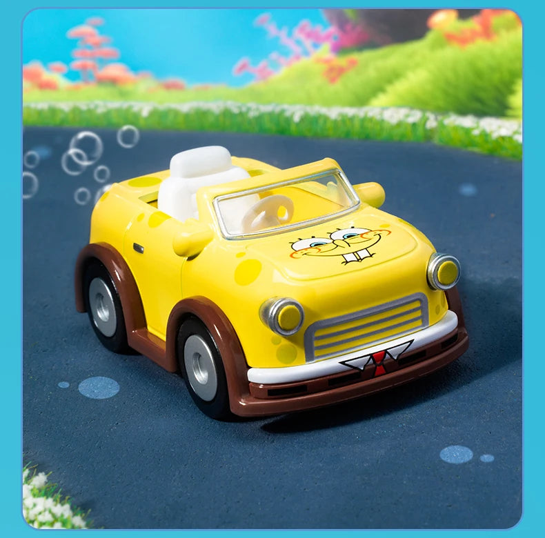 POP MART SpongeBob Sightseeing Car Series Vehicles Mystery Box 1PC/9PCS Blind Box POPMART Car Toy