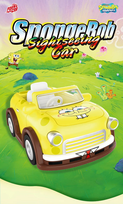 POP MART SpongeBob Sightseeing Car Series Vehicles Mystery Box 1PC/9PCS Blind Box POPMART Car Toy