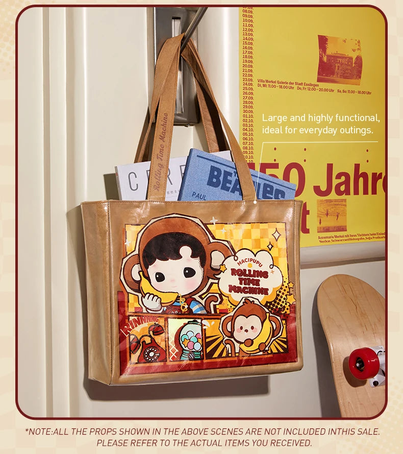 POP MART HACIPUPU Rolling Time Machine Series-Tote Bag