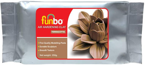 Funbo Air Hardening Clay 250 grams (Terracota)